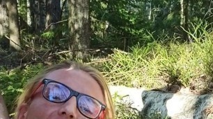 Kristen Grett-Idan in forest trip
