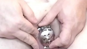 Danielle Dicksinme Changes to a Smaller Chastity Cage