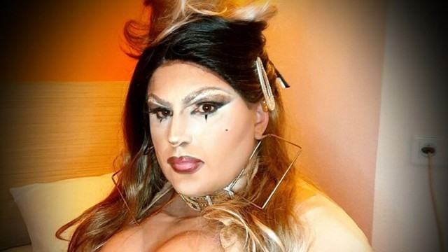 Sexy latina milf bitch wet CD make a big cum