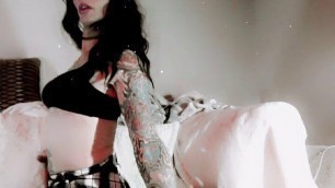 Innocent Schoolgirl Teases with a Surprise: She is Big Dick Tattooed trans crossdresser Lily Hammer (LiL iLLy)