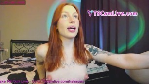 Amazing Redhead SheBabe touching herself Part 1 in a WebCam Show